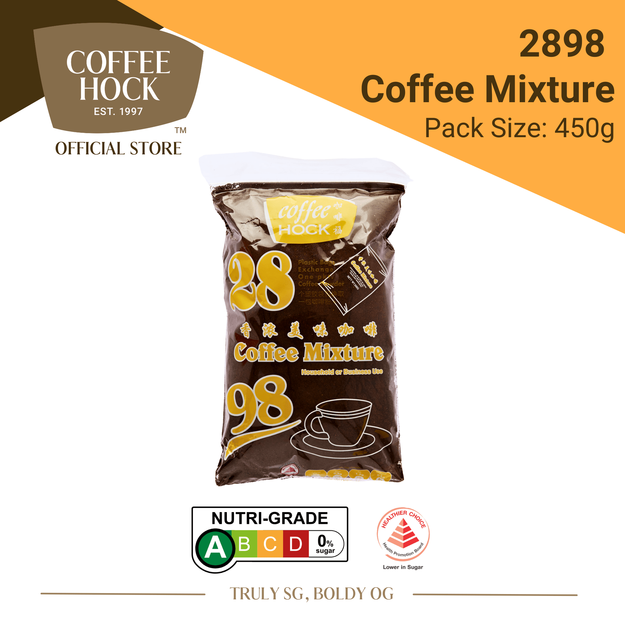 2898 Coffee Mixture 450g – Coffee Hock Singapore