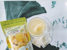 Load image into Gallery viewer, 100% Natural Ginger Teabag With Brown Raw Sugar