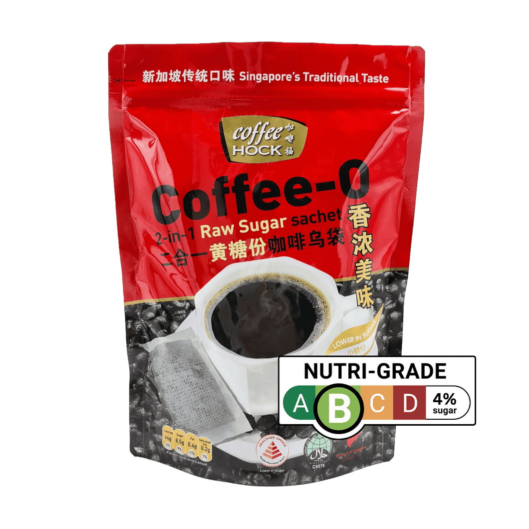 2-In-1 Coffee-O Coffee Bags With Brown Raw Sugar (20 sachets x 18g)