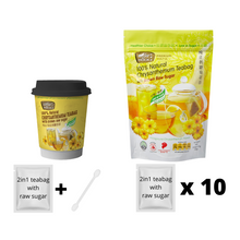 Load image into Gallery viewer, 2-in-1 100% Chrysanthemum Tea with Brown Raw Sugar Cup