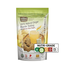 Load image into Gallery viewer, 100% Natural Ginger Teabag With Brown Raw Sugar