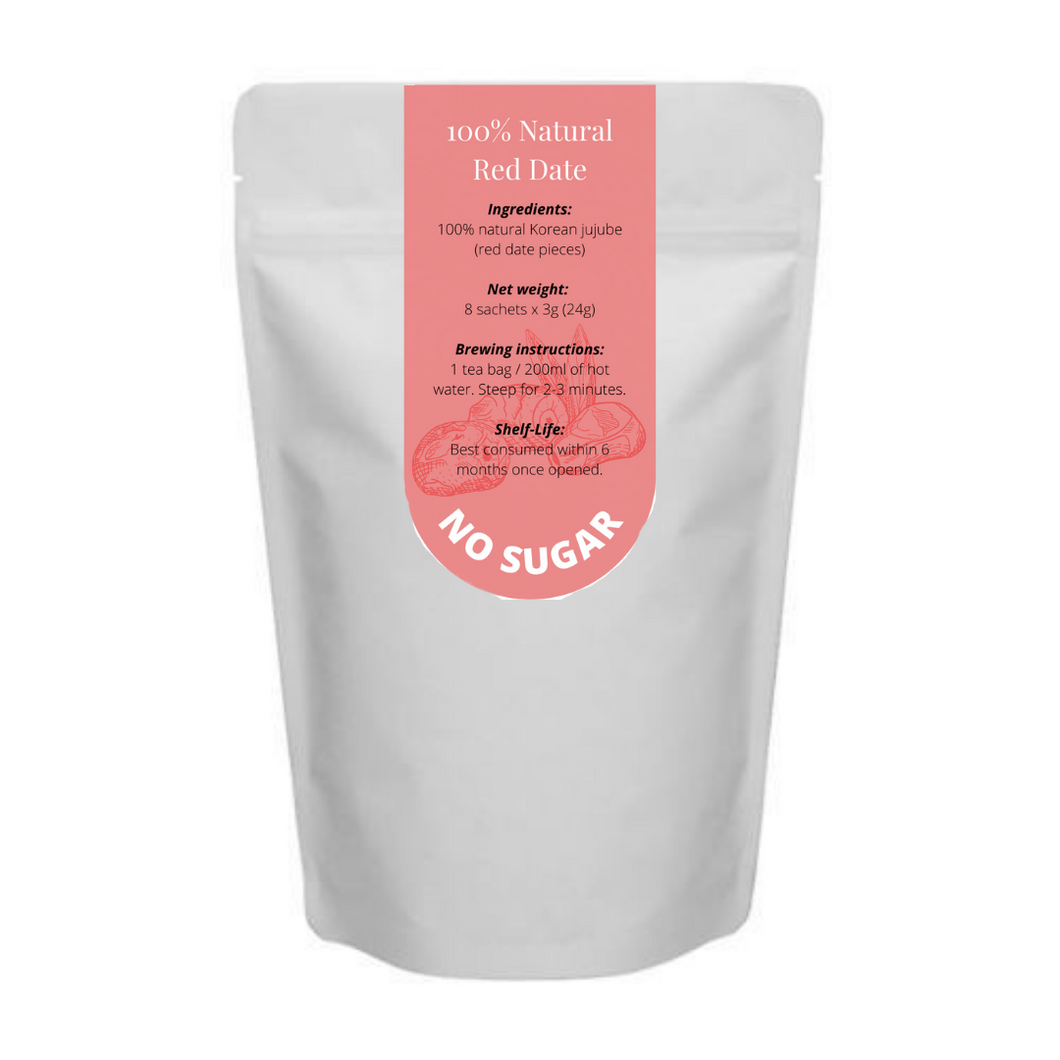 [No Sugar] 100% Natural Red Date Teabag